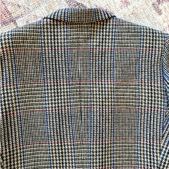 VTG SMITH'S BERMUDA Alexanders of Scotland 100% Lambswool Tweed Plaid Blazer - Picture 7 of 16